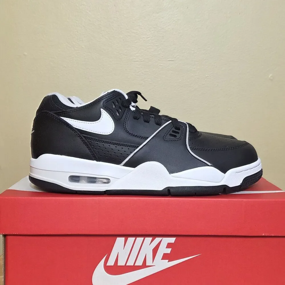 Nike Air Flight '89 Low Oreo Black White FZ3045-002 Men's Size 10.5
